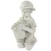 Northlight 15 Solar LED Lighted Boy with Flowers Outdoor Garden Statue