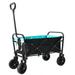 Hassch Garden Wagon Cart Max 150lbs Utility Carrier Trolley for Outdoor Beach Black & Blue