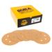 Dura-Gold - Premium - 150 Grit 6 Gold Hook & Loop 6-Hole Sanding Discs for DA Sanders - Box of 50 Sandpaper Finishing Discs for Automotive and Woodworking