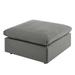 Modular Ottoman Lounge Chair Charcoal Grey Gray Fabric Modern Contemporary Outdoor Patio Balcony Cafe Bistro Garden Furniture Hotel Hospitality