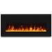 Bowery Hill Modern 40 Wall Mounted Electric Fireplace in Black