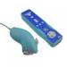 Two-Tone Silicone Skin Case for Nintendo Wii Remote and Nunchuk (Nunchaku) Blue