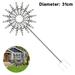 1 Pcs Metal Windmill Outdoor Metal Kinetic Garden Wind Spinners Yard Windmills Decorative Lawn Ornament Wind Mills for Decoration Outside Yard Garden Sculpture Stake