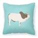 Malvi Cow Blue Check Fabric Decorative Pillow