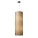 Elk Home 12-Inch Wide Fabric Cylinders Pendant Satin Nickel