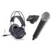 Samson Go Mic Wireless System Q8 Microphone and SR880 Closed-Back Headphones Bundle