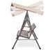 3 Person Outdoor Patio Swing steel frame textlene seats Steel Frame swing chair