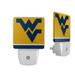 West Virginia Mountaineers Stripe Design Nightlight 2-Pack