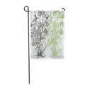 KDAGR Blue in Chinoiserie Peonies Butterfly and Bird on Garden Flag Decorative Flag House Banner 12x18 inch