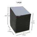 Sufanic Waterproof Cover Garden Outdoor Furniture Stacking Chairs Grill Protective Cover 28x31.6x28/40.8inch