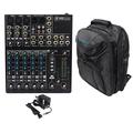 Mackie 802VLZ4 8-channel Compact Analog Mixer w/ 3 ONYX Preamps+Backpack Case