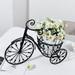 BalsaCircle Black 22 Tricycle Plant Stand Metal Flower Planter Holder Wedding Party Decorations