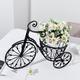 BalsaCircle Black 22 Tricycle Plant Stand Metal Flower Planter Holder Wedding Party Decorations