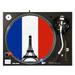 KuzmarKâ„¢ 12 DJ Turntable Slipmat - French Eiffel Tower