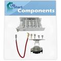 279838 And 279816 Dryer Heating Element and Thermostat Combo Pack Replacement for Kenmore / Sears 11096565120 Dryer - Compatible with 279838 & 279816 Heater Element & Thermal Cutoff