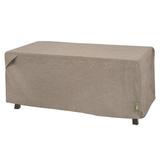 Modern Leisure Garrison Patio Ottoman Cover Waterproof 48 L x 25 W x 18 H Sandstone