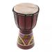 walmeck 6in African Djembe Drum Hand-Carved Solid-Wood Goat-Skin Traditional African Musical Instrument