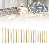 Cheers.US 19Pcs/Set Guitar Fret Wires Frets Stainless Steel Fretwire Compatible with Fender Electric Guitar Bass Guitar Fingerboard Replacement