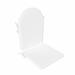 WestinTrends Adirondack Chair Cushion Weather Resistant Patio Rocking Chair Cushion High Back White