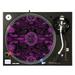 KuzmarKâ„¢ 12 DJ Turntable Slipmat - Paisley Pink Painting