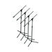 35-4075-4pk Four Pack Of Folding Microphone Stands With Boom Black Color