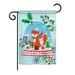 Breeze Decor BD-XM-G-114203-IP-BO-DS02-US Snow Globe Fox Winter - Seasonal Christmas Impressions Decorative Vertical Garden Flag - 13 x 18.5 in.