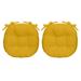 RSH DÃ©cor Indoor Outdoor Set of 2 Tufted Bistro Cushion 16â€� Yellow