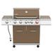 Royal Gourmet GA5403C 5-Burner BBQ Cabinet Style Gas Grill with Rotisserie Kit Sear Burner Rear Burner and Side Burner