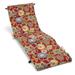 Blazing Needles 72 x 24 in. Patterned Polyester Outdoor Chaise Lounge Cushion Alenia Pompeii