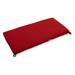 Blazing Needles 45 x 19 in. Solid Outdoor Spun Polyester Loveseat Cushion Paprika