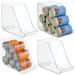 mDesign Plastic Kitchen Storage Organizer Container Bins - 4 Pack - Clear