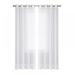 Sheer Waterproof UV Proof Curtain Indoor/ Outdoor Curtains for Patio 1 Panels - Outdoor Sheer Curtains Grommet Voile Drapes (White 51.96*107.87 )