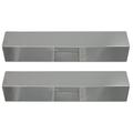 2-Pack BBQ Grill Heat Shield Plate Tent Replacement Parts for Backyard Grill 810-4409-F - Compatible Barbeque Stainless Steel Flame Tamer Flavorizer Bar Vaporizer Bar Burner Cover 15