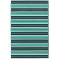 Style Haven Martinique Feeling the Blues Striped Indoor Outdoor Rug 5 3 x 7 6 5 x 8 Outdoor Indoor Kitchen Patio Dining Room Rectangle