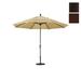 California Umbrella 11 ft. Aluminum Market Umbrella Collar Tilt DV Bronze-Sunbrella-Bay Brown
