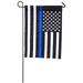 Evergreen Flag Thin Blue Line Garden Applique Flag 12.5 x 18 Inches Indoor Outdoor Decor