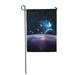 SIDONKU Purple Universe Planets Over The Nebulae in Space Blue Galaxy Outer Spaceship Garden Flag Decorative Flag House Banner 28x40 inch