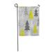 KDAGR Christmas Trees in Black White Green and Gray Garden Flag Decorative Flag House Banner 12x18 inch
