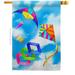 Ornament Collection Blue Sky Kites Summertime Fun & Sun 28 x 40 in. Double-Sided Decorative Vertical House Flags for Decoration Banner Garden Yard Gift