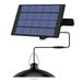 Solar Powered Pendants Light with Adjustable Panel Auto ON/OFF Lighting Sensor IP65 Water-resistant Hanging Lamp for Outdoor/Indoor