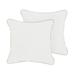 Outdoor Living and Style Set of 2 Sunbrella Canvas Natural/Cast Silver Outdoor Pillow 18