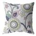 HomeRoots 412944 26 in. White & Yellow Floral Indoor & Outdoor Zippered Throw Pillow Multi Color