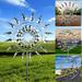 SAYFUT 3D Wind Kinetic Sculpture Unique and Magical Metal Windmill Metal Wind Spinners Suitable for Outdoor Garden Terrace Lawn Yard Landscape Decoration