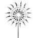 Wind Spinners Outdoor Metal Windmill with Garden Stake & Stable Metal Stake Metallic Dual Direction Moving Wind Spinner with Extension Pole Outdoor Yard Patio Lawn Garden Decoration