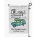 Printtoo White Always At Home Wherever We Roam Class C Motorhome Personalized Camping Flags For Campers Double SidedFlagCampsiteFlagOutdoor Garden Sign