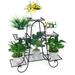 OUKANING 6 Tier Plant Stands Outdoor Indoor Metal Flower Pots Holder Display Stand Storge Organizer for Balcony Patio Garden Use B