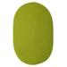 Colonial Mills Boca Raton Solid Oval Rugs 7x9 - Bright Green