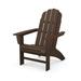 POLYWOOD Vineyard Curveback Adirondack Chair in Mahogany