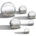 GadgetVLot 6Pcs Mirror Reflective Garden Balls Stainless Steel 360-Degree Sphere Polished Home Ornament Decor Gazing