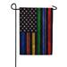 America Forever Thin Line Garden Flag 12.5 x 18 Inch Double Sided Support Paramedic Correctional Officer Military Police Fire Fighters EMS No One Fights Alone Flag Made in the USA